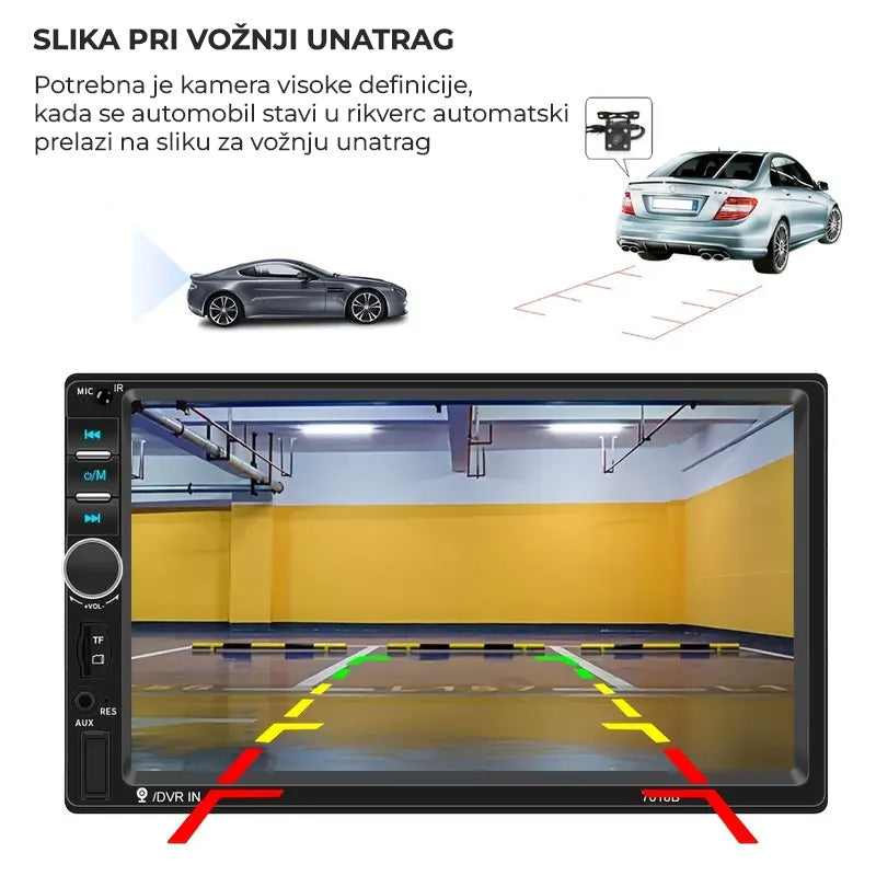 AUTO RADIO LCD WDS-35 s kamerom za parking