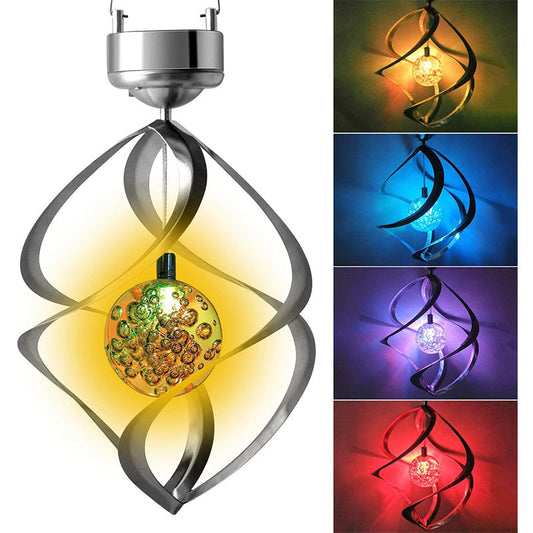 Solarna spiralna vanjska RGB lampa